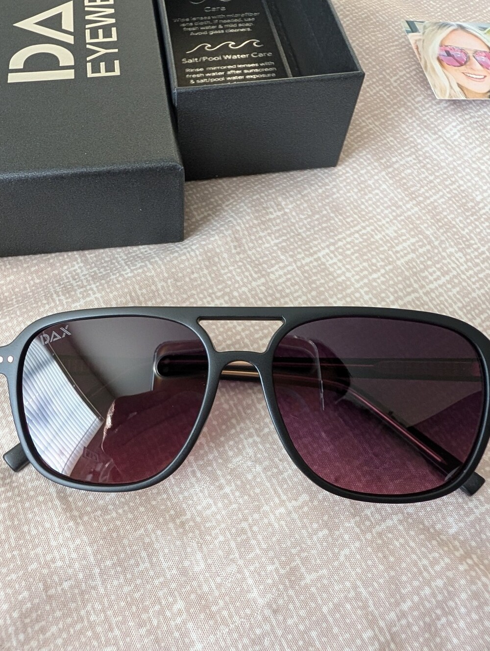 Dax Briggs Smokeshow Aviator Sunglasses, Ultra Dark Lens Technology, brand new